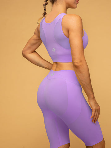 Low Waist Short Sports Leggings Cropped Tank Top Set