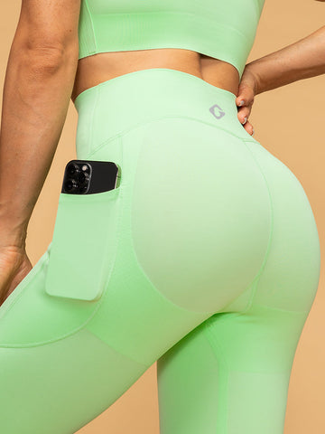 Mid Rise Pocketed Leggings Cropped Tank Set