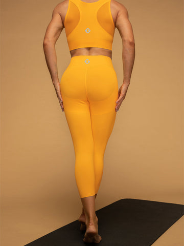 Mid Waist Butt Lifting Cropped Tank Top Set