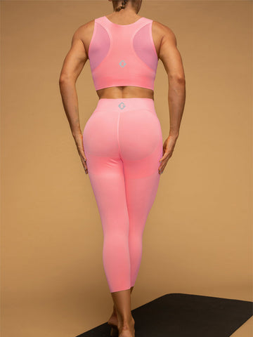 Mid Waist Butt Lifting Cropped Tank Top Set