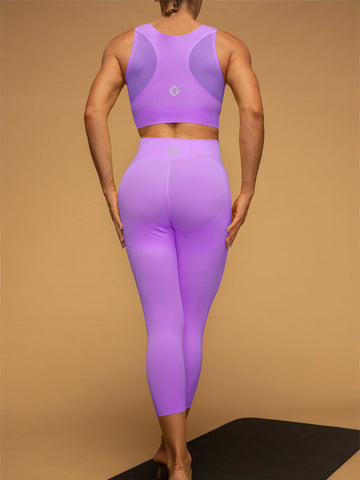 Mid Waist Butt Lifting Cropped Tank Top Set