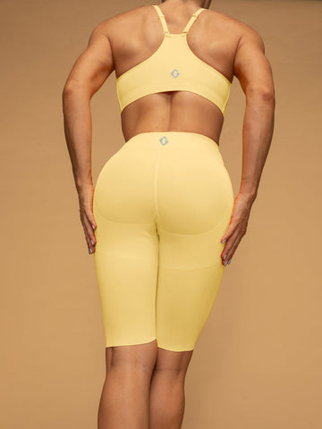 Thin Strap Bra & Low Waist Pocketed Shorts Sport Set