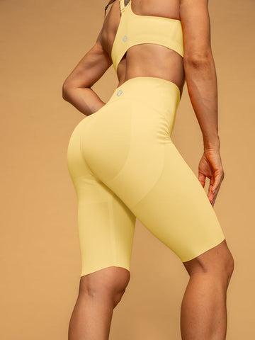 Thin Strap Bra & Short Leggings With Pockets Workout Set