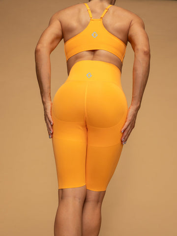 Thin Strap Bra & Short Leggings With Pockets Yoga Set