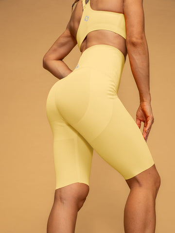 Thin Strap Bra & Short Leggings With Pockets Yoga Set